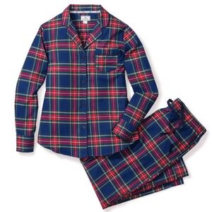 Petite Plume Brushed Twill Windsor Tartan Check Pajamas PJ Set